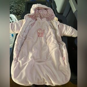 Like new pink warm suit for newborn